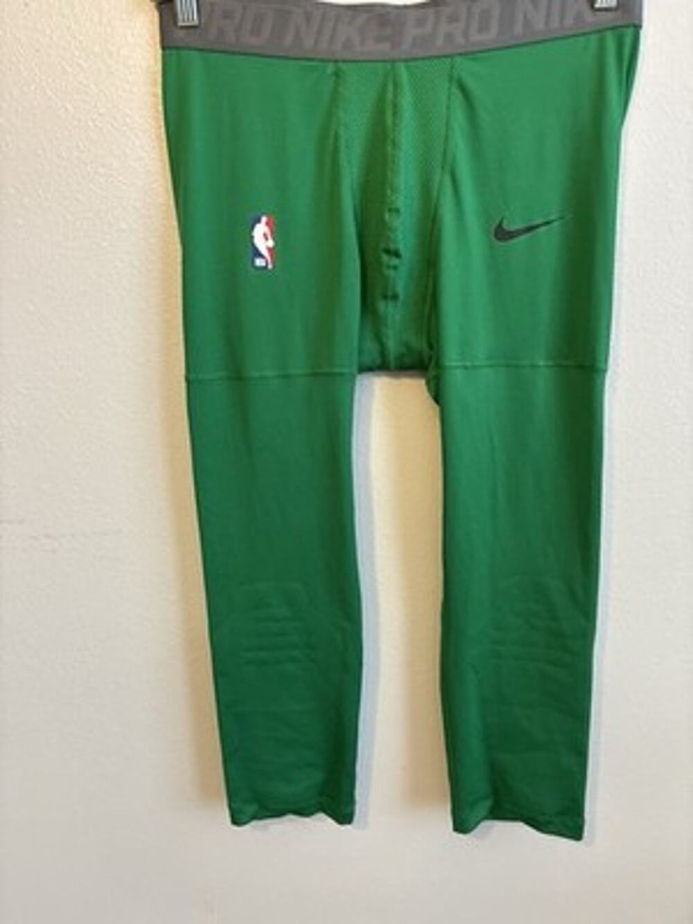 Nike Pro NBA Compression Tights Green Sz 2XL Celtics Team Issued Sporty Comfy